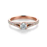 Pierścionek z różowego złota z diamentami AJPZ_128